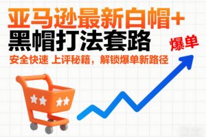 亚马逊最新白帽+黑帽打法套路，安全快速上评秘籍，解锁爆单新路径-识享社