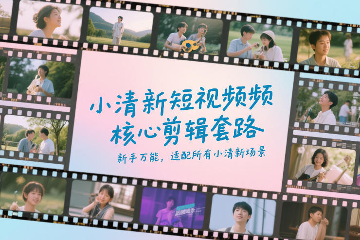 小清新短视频核心剪辑套路,新手万能,适配所有小清新场景 - 识享社-识享社