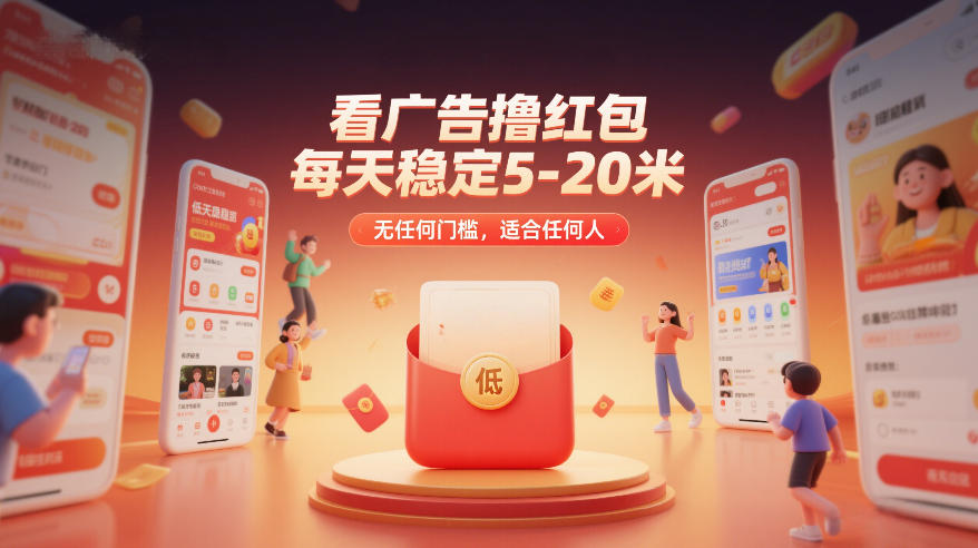 看广告撸红包，每天稳定5-20米，无任何门槛，适合任何人 - 识享社-识享社