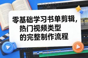 零基础学习书单剪辑，热门视频类型的完整制作流程(更新2026)-识享社