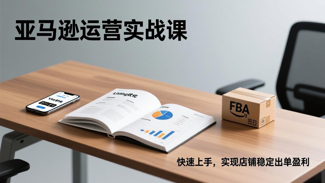 亚马逊运营实战课，Listing优化、Vine秒杀、FBA发货，快速上手，实现店铺稳定出单盈利 - 识享社-识享社