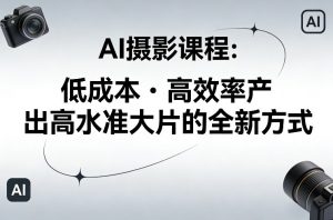 AI摄影课程，低成本高效率产出高水准大片的全新方式-识享社