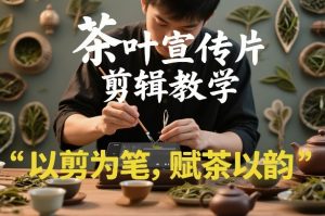 茶叶宣传片剪辑教学，以剪为笔，赋茶以韵，新手也能拍出高级感-识享社