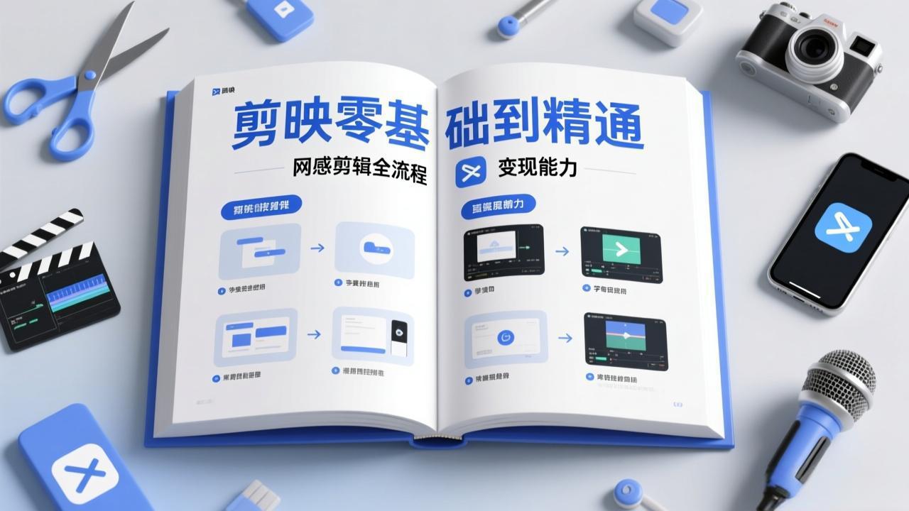 剪映零基础也能快速上手，从入门到精通掌握网感剪辑全流程，掌握能直接变现的剪辑能力 - 识享社-识享社