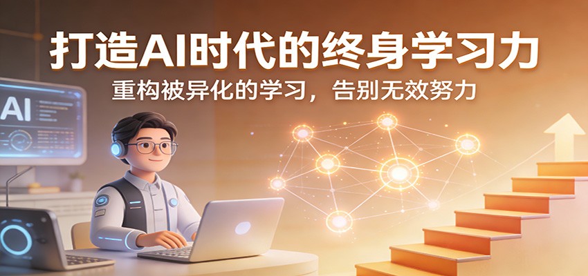 打造AI时代的终身学习力:重构被异化的学习,告别无效努力-识享社