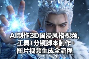 AI制作3D国漫风格视频，工具+分镜脚本制作+图片视频生成全流程-识享社