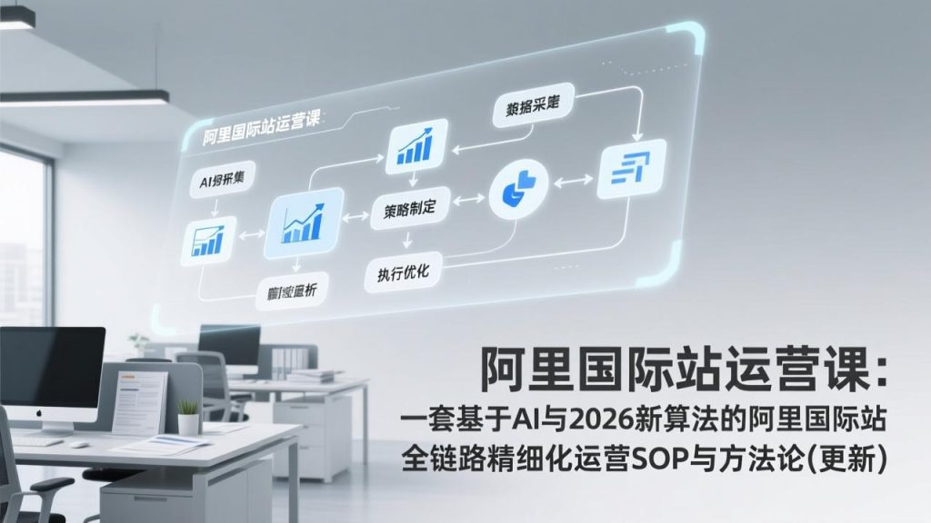 阿里国际站运营课：一套基于AI与2026新算法的阿里国际站全链路精细化运营SOP与方法论(更新-识享社