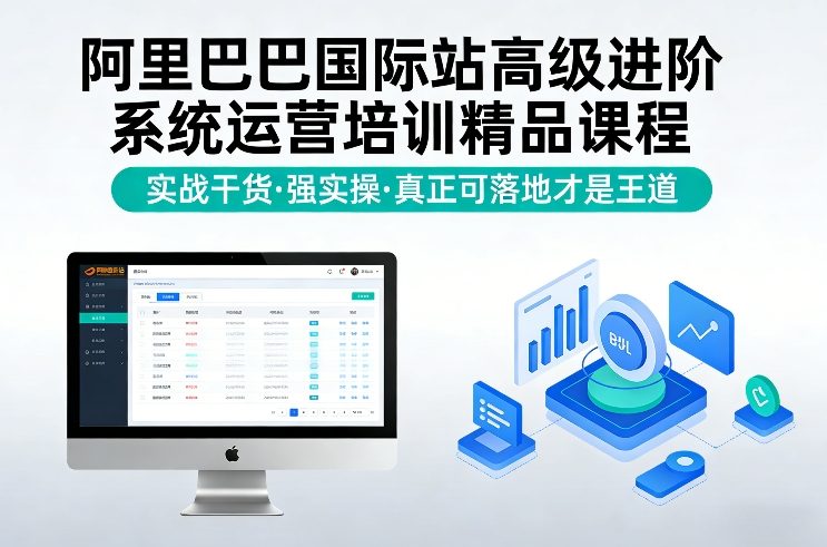 阿里巴巴国际站高级进阶系统运营培训精品课程，实战干货，强实操，真正可落地才是王道-识享社