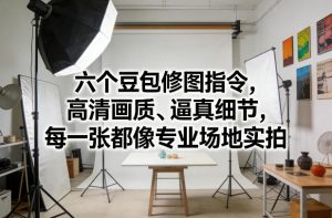 六个豆包修图指令，高清画质、逼真细节，每一张都像专业场地实拍-识享社