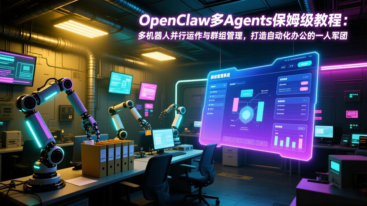 OpenClaw多Agents保姆级教程：多机器人并行运作与群组管理，打造自动化办公的一人军团 - 识享社-识享社