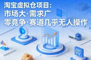淘宝虚拟仓项目，市场大，需求广，零竞争，赛道几乎没人操作-识享社