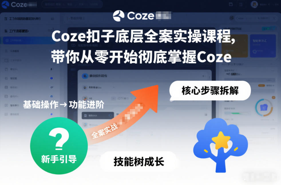 Coze扣子底层全案实操课程，带你从零开始彻底掌握Coze(更新3月) - 识享社-识享社