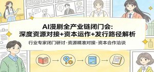 AI漫剧全产业链闭门会：深度资源对接+资本运作+发行路径解析-识享社