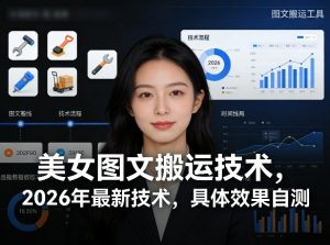 美女图文搬运技术，2026年最新技术，具体效果自测-识享社