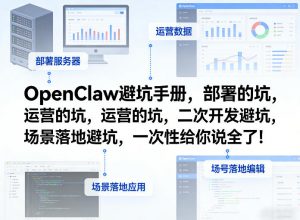 OpenClaw小龙虾避坑手册,部署的坑,运营的坑,二次开发避坑,场景落地避坑,一次性给你说全了!-识享社