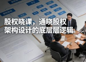 股权晓课，通晓股权架构设计的底层逻辑-识享社