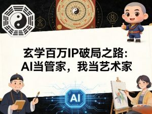 玄学百万IP破局之路：AI当管家，我当艺术家-识享社