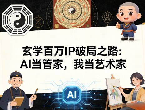 玄学百万IP破局之路：AI当管家，我当艺术家-识享社