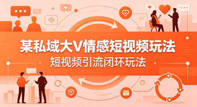 某私域大V情感短视频玩法,短视频引流闭环玩法-识享社