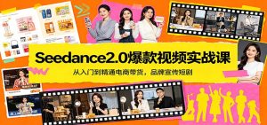 Seedance2.0爆款视频实战课：从入门到精通电商带货，品牌宣传短剧-识享社