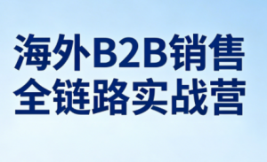 雨哥·海外B2B销售全链路实战营-识享社