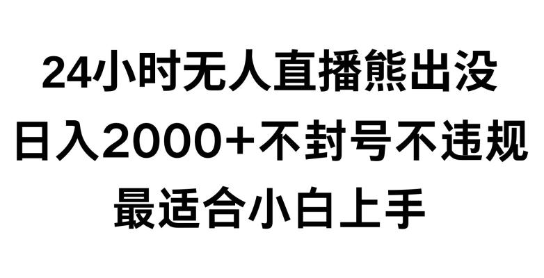 快手24小时无人直播熊出没，不封直播间，不违规，日入2000+，最适合小白上手，保姆式教学【揭秘】 - 识享社-识享社