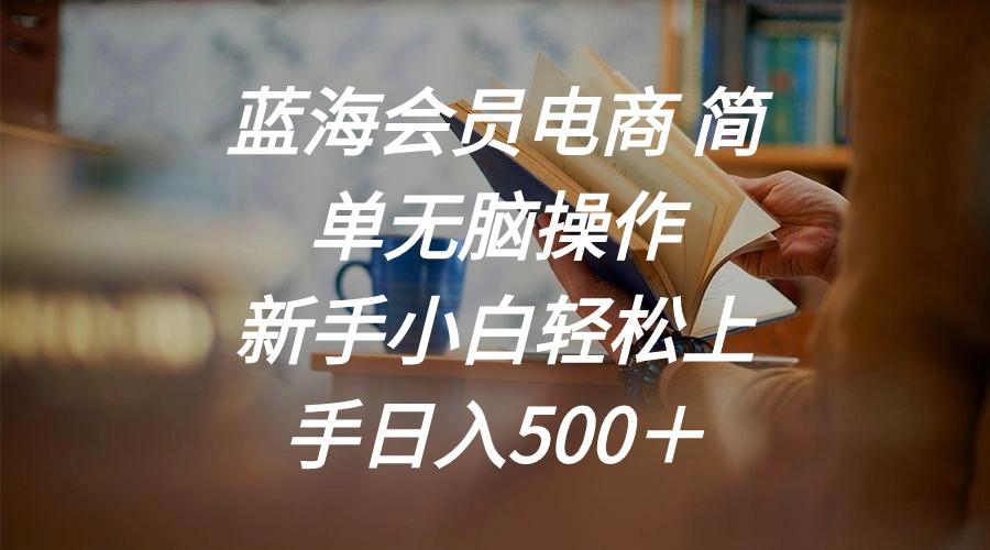 蓝海会员电商 简单无脑操作 新手小白轻松上手日入500＋ - 识享社-识享社