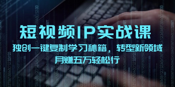 短视频IP实战课，独创一键复制学习秘籍，转战新领域，月赚五万轻松行 - 识享社-识享社