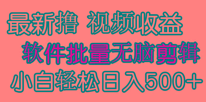 (9569期)发视频撸收益,软件无脑批量剪辑,第一天发第二天就有钱-识享社
