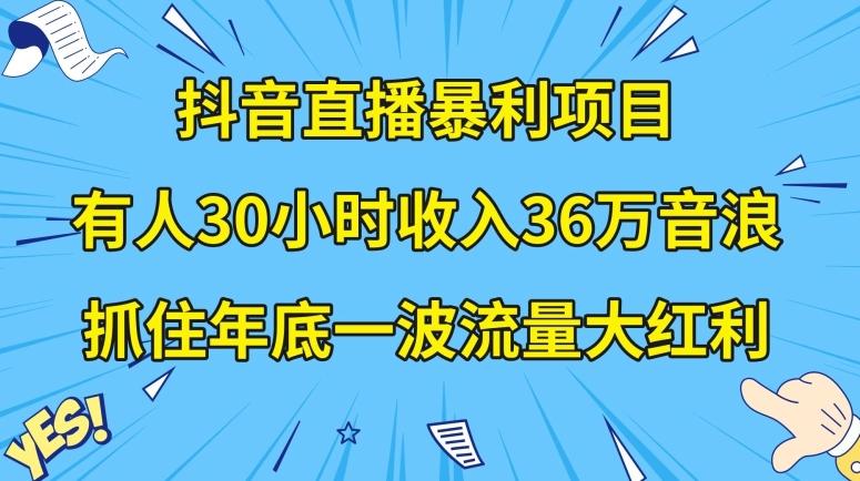 抖音直播暴利项目，有人30小时收入36万音浪，公司宣传片年会视频制作，抓住年底一波流量大红利【揭秘】 - 识享社-识享社
