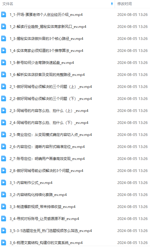 图片[1]-实体店老板获客特训营：认知、定位、文案、矩阵、直播、AI等(72节 - 识享社-识享社