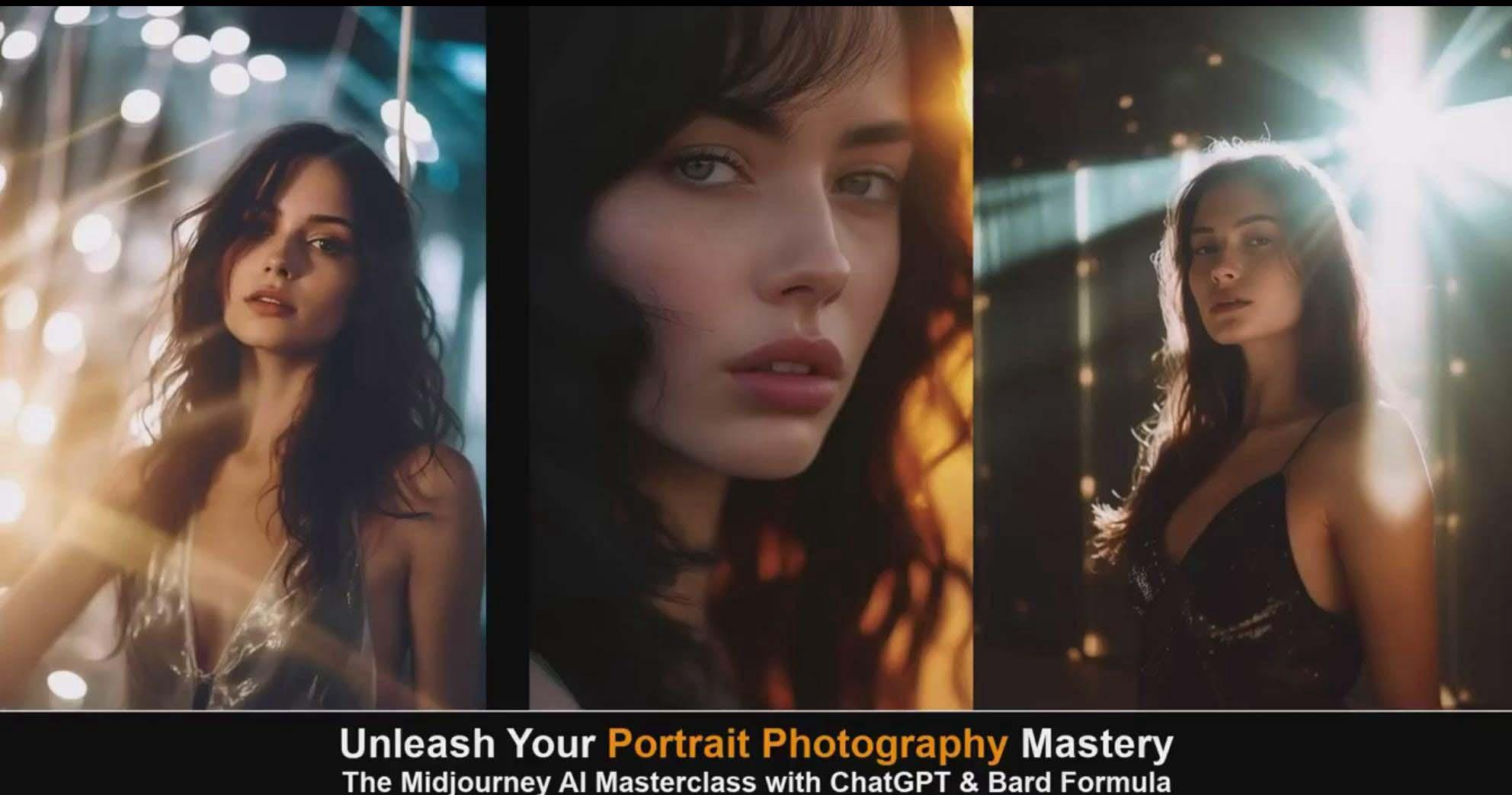 图片[6]-(9312期)Midjourney v5 ChatGPT 和 Bard AI人工智能人像摄影大师班-15节-中英字幕 - 识享社-识享社