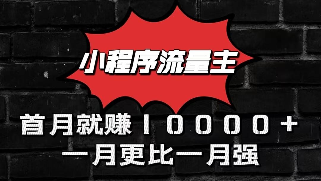 小程序流量主首月就赚10000+，一月更比一月强！小本创业首选 - 识享社-识享社