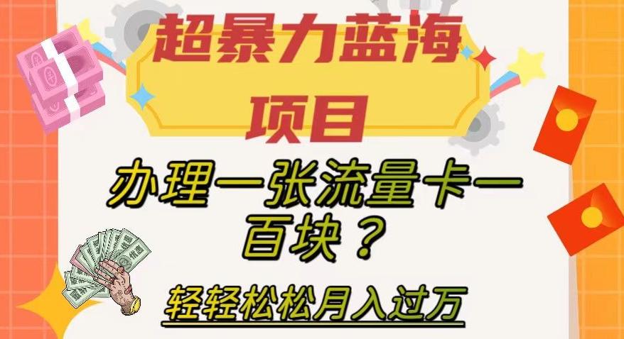超暴力蓝海项目，办理一张流量卡一百块？轻轻松松月入过万，保姆级教程【揭秘】 - 识享社-识享社