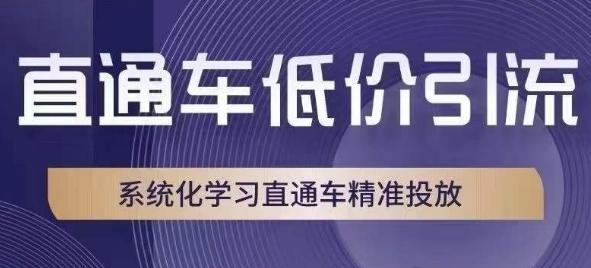 直通车低价引流课，系统化学习直通车精准投放 - 识享社-识享社