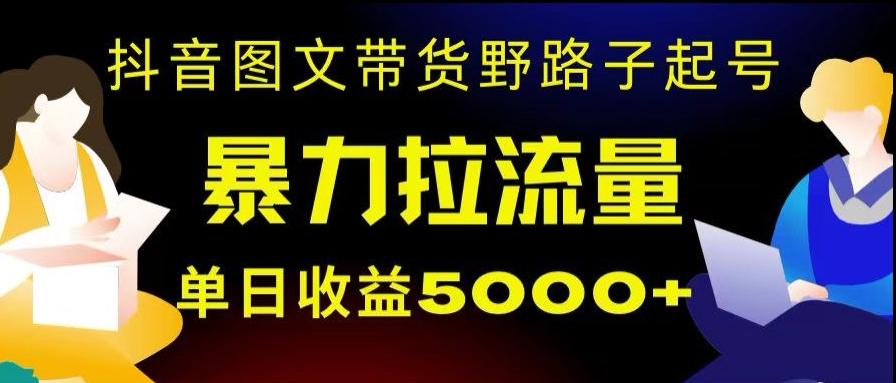 抖音图文带货暴力起号，单日收益5000+，野路子玩法，简单易上手，一部手机即可【揭秘】 - 识享社-识享社