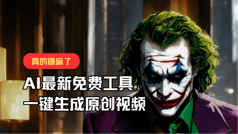 最新免费AI工具，一键生成原创视频，佛系搬运，轻松月入10000+！ - 识享社-识享社