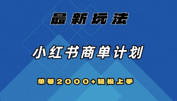 全网首发，小红书商单计划最新玩法，单号2000+可扩大可复制【揭秘】 - 识享社-识享社