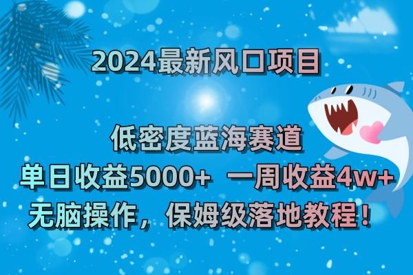 (8545期)2024最新风口项目 低密度蓝海赛道，日收益5000+周收益4w+ 无脑操作，保… - 识享社-识享社