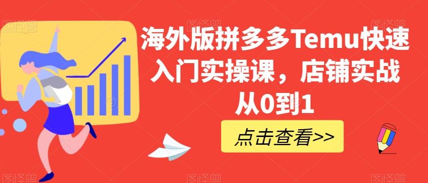 海外版拼多多Temu快速入门实操课，店铺实战从0到1 - 识享社-识享社