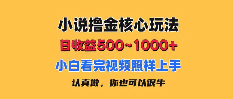 小说撸金核心玩法，日收益500-1000+，小白看完照样上手，0成本有手就行 - 识享社-识享社
