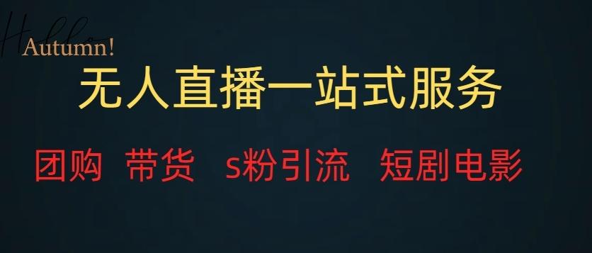 无人直播一站式服务(教程以及变现方式)-识享社