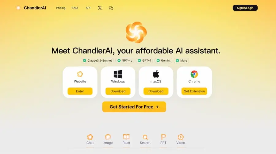 ChandlerAi|综合性人工智能助手平台 提供多种AI服务-识享社