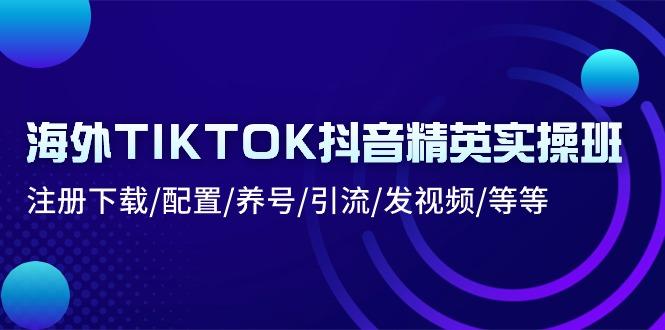 海外TIKTOK抖音精英实操班:注册下载/配置/养号/引流/发视频/等等-识享社