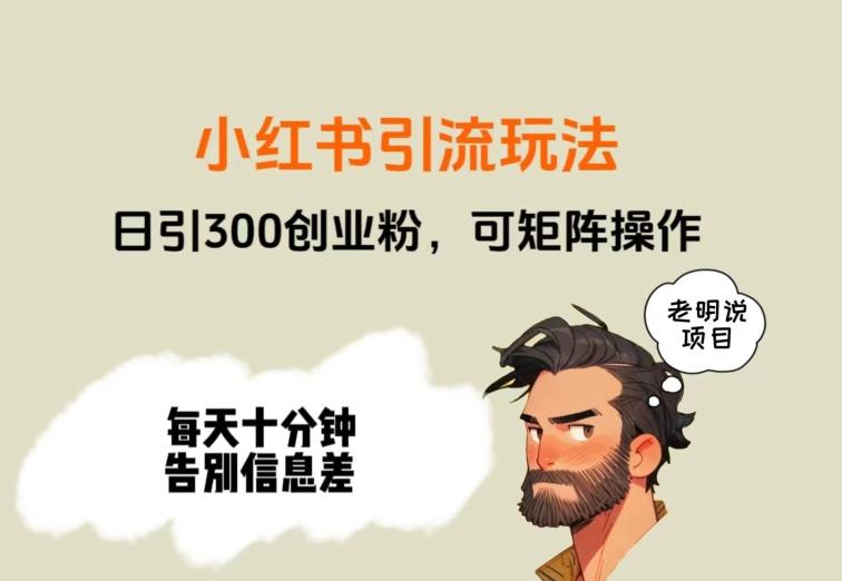 靠小红书视频日印300粉，两分钟一个视频轻松矩阵 - 识享社-识享社