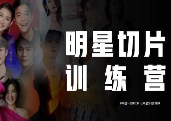王子·明星切片线上训练营(2023),和明星一起拿红利,让明星为我们赚钱-识享社