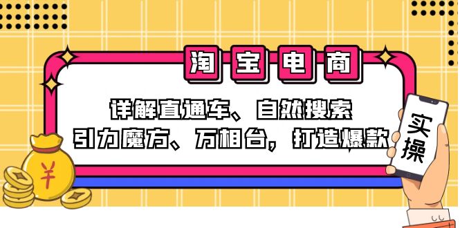 2024淘宝电商课程：详解直通车、自然搜索、引力魔方、万相台，打造爆款 - 识享社-识享社