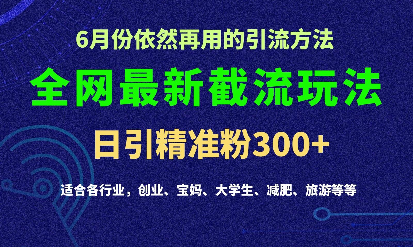 2024全网最新截留玩法，每日引流突破300+ - 识享社-识享社