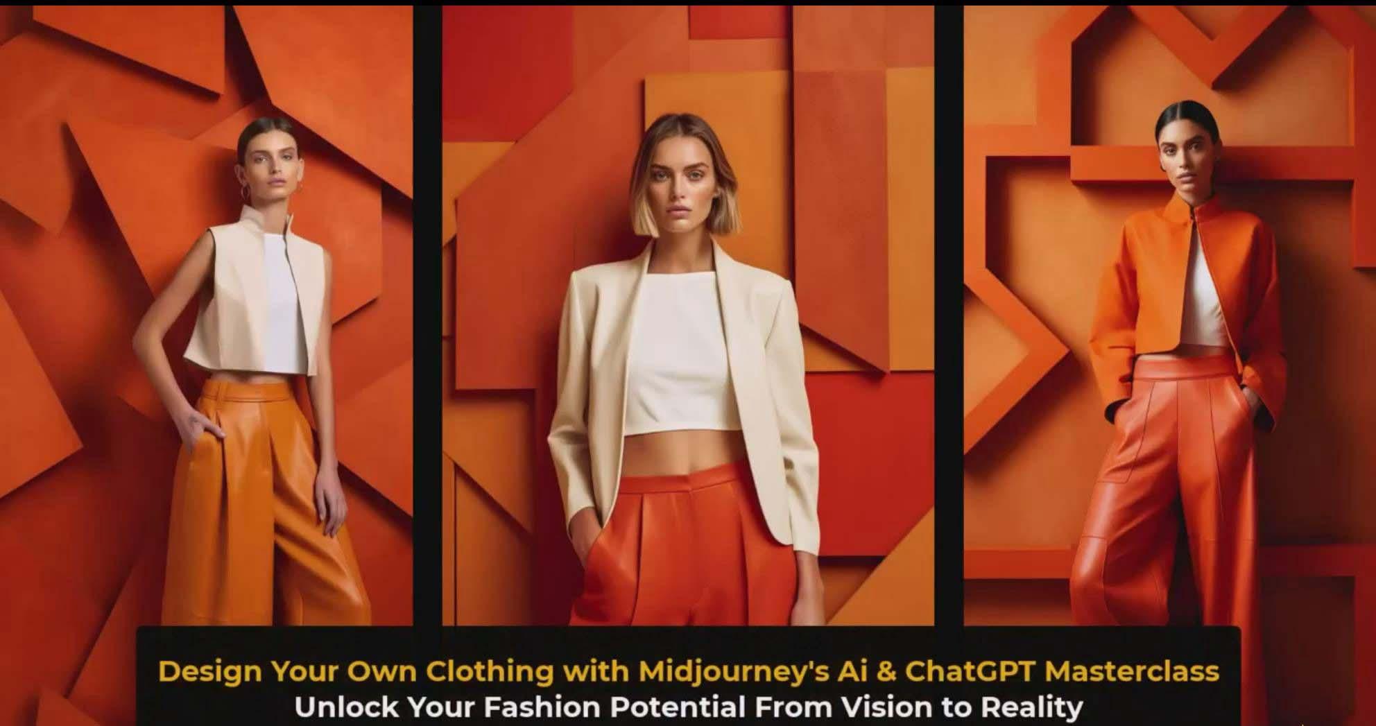 图片[3]-利用 Midjourneys Ai 人工智能设计自己的服装AI大师班-10节课-中英字幕 - 识享社-识享社