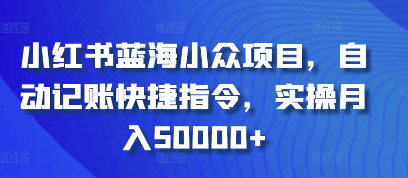 小红书蓝海小众项目，自动记账快捷指令，实操月入50000+【揭秘】 - 识享社-识享社